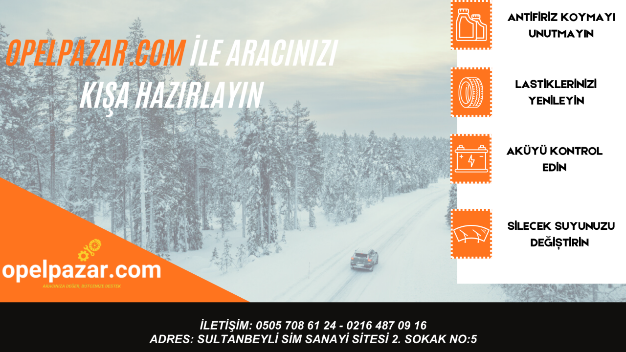 Opel, Chevrolet, Citroen ve Peugeot Araçları İçin Kış Bakım Önerileri