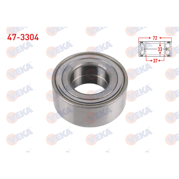 ON TEKERLEK RULMANI SOL-SAG ABS OKUYUCULU 37X72X33 C-ELYSEE 2012-/ 301 2012-/ 207 2006-2012/ 208 2012-/ C3 2002-2009/ C3 II 2009-2016/ C2 2003-2009/ 2