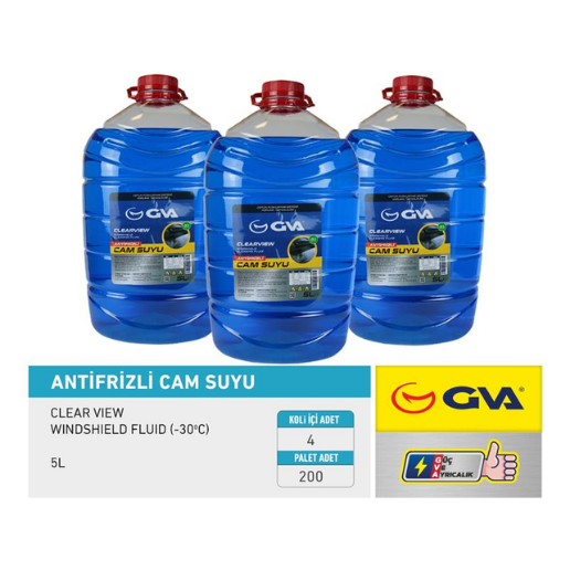 GVA ANTİFRİZLİ CAM SUYU 5 LT.