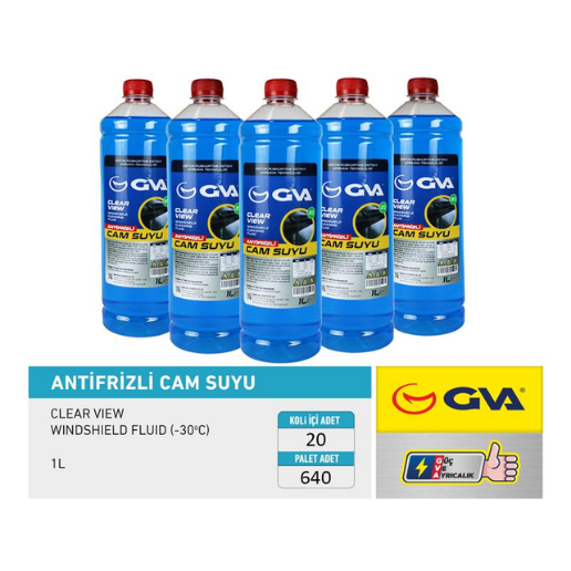 GVA ANTİFRİZLİ CAM SUYU 1 LT.