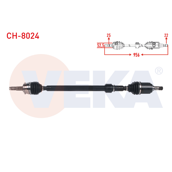 Chevrolet Aveo (T300) Komple Aks Sağ Ön 95015622 | VEKA CH-8024