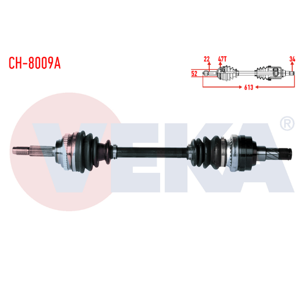 KOMPLE AKS SOL ÖN CHEVROLET KALOS (T200) 1.4 ABSLI 96348790