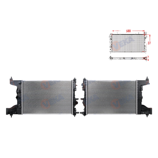 Chevrolet Cruze Su Radyatörü Brazing 13267650 | VEKA 16-1612B