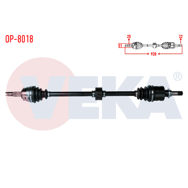 Chevrolet Aveo Komple Aks Sağ Ön 1.4 93169657 | VEKA OP-8018