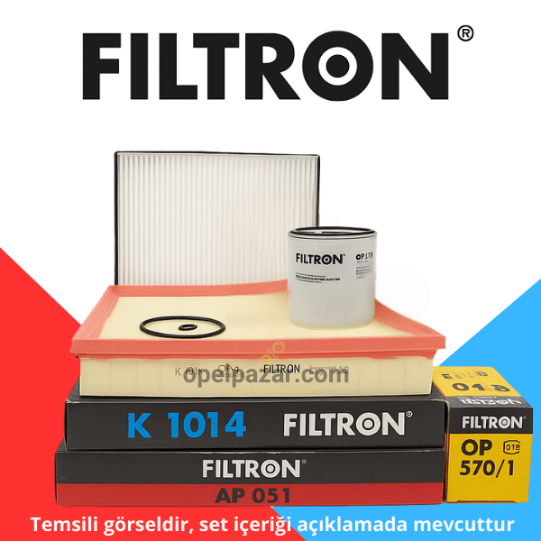 Opel Astra H 1.6 (Z16XEP) Benzinli Bakım Filtre Seti Filtron Marka