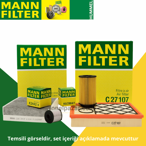 Opel Astra J 1.3 Dizel Periyodik Bakım Filtre Seti MANN Marka