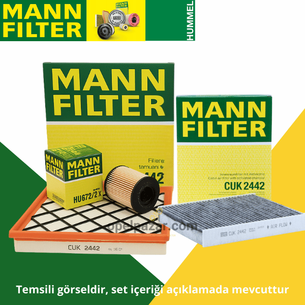 Opel Astra J 1.4 Turbo Filtre Seti Mann Marka