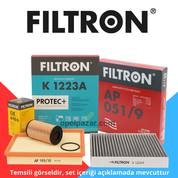 Opel Astra J 1.6 Benzinli Bakım Filtre Seti Karbonlu Filtron Marka