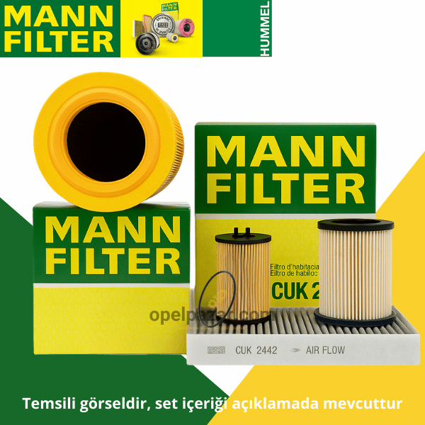 Opel Astra K 1.6 Dizel Bakım Seti Mann Marka