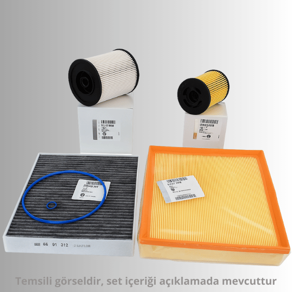 Opel Astra K 1.5 Dizel Periyodik Bakım Filtre Seti Orijinal GM/PSA