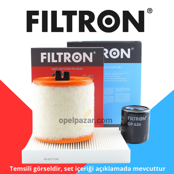Opel Astra K 1.0/1.4 Benzinli Periyodik Bakım Seti Filtron Marka