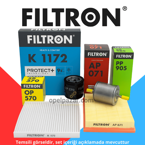 Opel Corsa B 1.4 / 1.6 Periyodik Bakım Seti Filtron Marka (Benzin Filtreli)