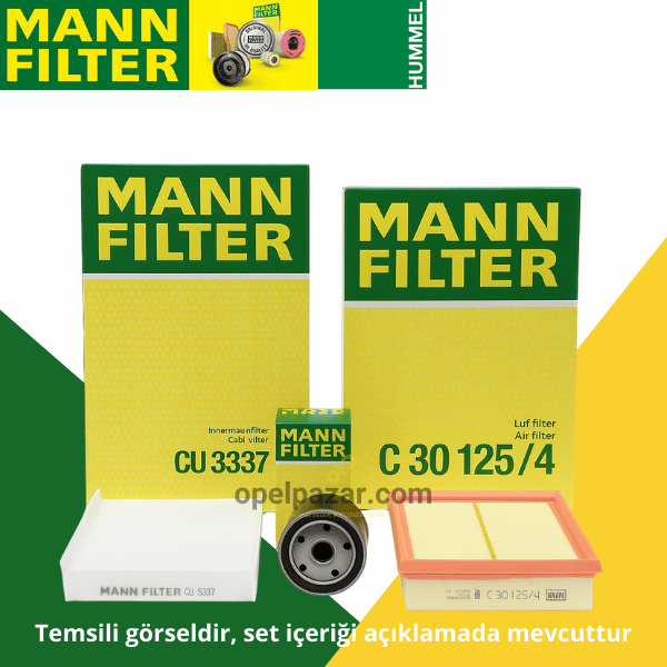 Opel Corsa C 1.4 Ecotec (Z14XE) Periyodik Bakım Seti Mann Marka