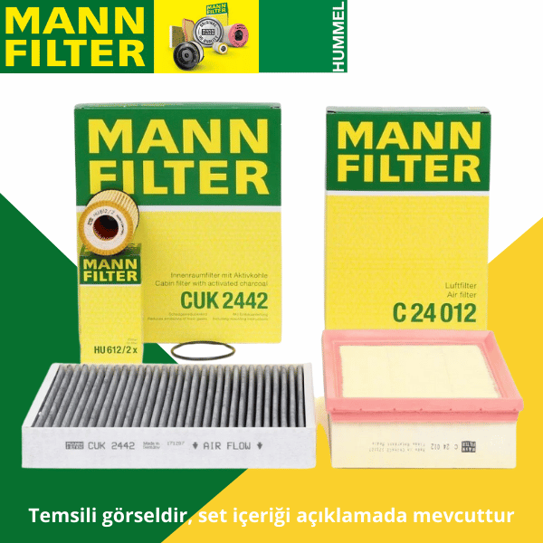 Opel Mokka 1.4 / 1.6 Benzinli Motor Periyodik Bakım Filtre Seti MANN Marka