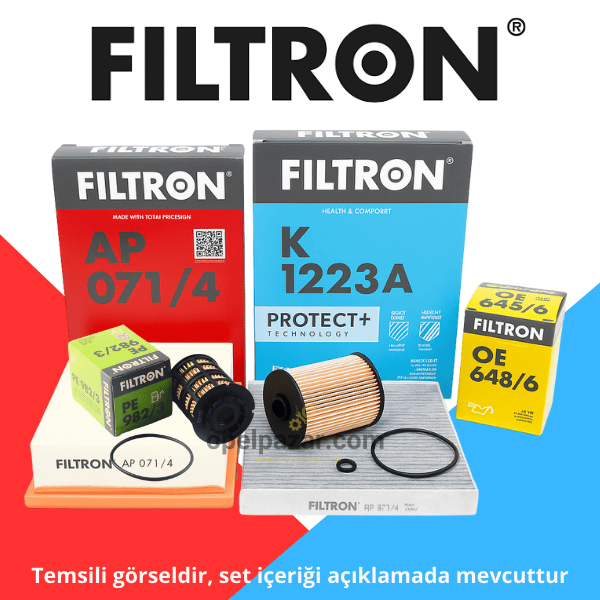 Opel Mokka 1.6 Dizel Periyodik Bakım Seti Filtron Marka