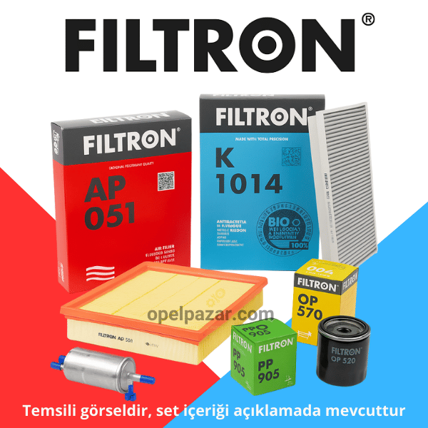 Opel Zafira A 1.6 Benzinli Motor Periyodik Bakım Seti Filtron Marka