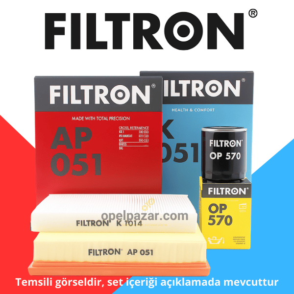 Opel Zafira B Z16XEP Periyodik Bakım Seti Filtron Marka