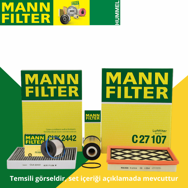 Opel Zafira C 1.6 Dizel Periyodik Bakım Seti Mann Marka