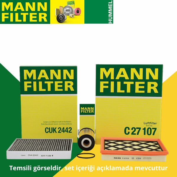 Opel Zafira C 1.4 Turbo Filtre Seti Mann Marka