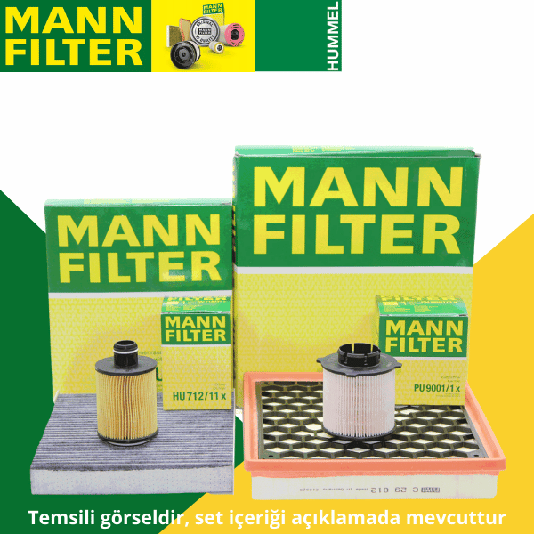 Opel Insignia A 2.0 Dizel Motor Periyodik Bakım Filtre Seti Mann Marka