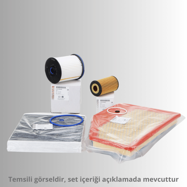 Opel Insignia B 1.6 Dizel Periyodik Bakım Filtre Seti Orijinal GM/PSA