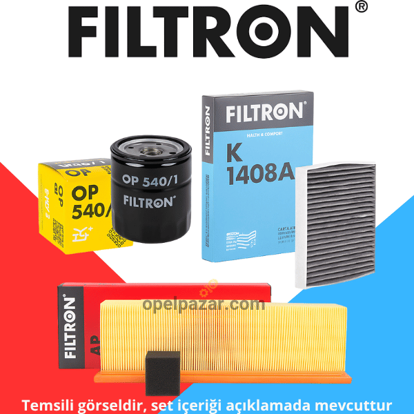 Opel Crossland 1.2 Turbo Periyodik Bakım Filtre Seti Filtron Marka
