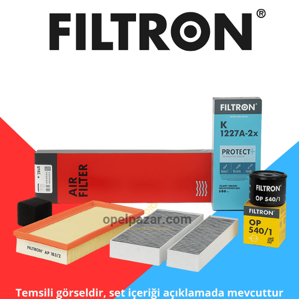 Opel Grandland X 1.2 Periyodik Bakım Filtre Seti Filtron Marka
