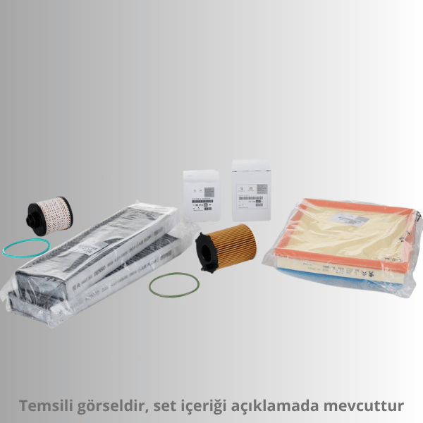 Opel Grandland X 1.6 Dizel Periyodik Bakım Filtre Seti Orijinal PSA/GM