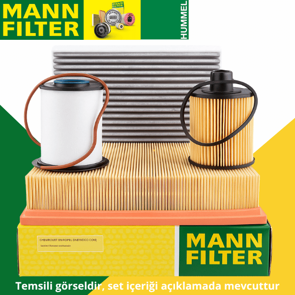 Chevrolet Yeni Aveo 1.3 Dizel Periyodik Bakım Filtre Seti Mann Marka