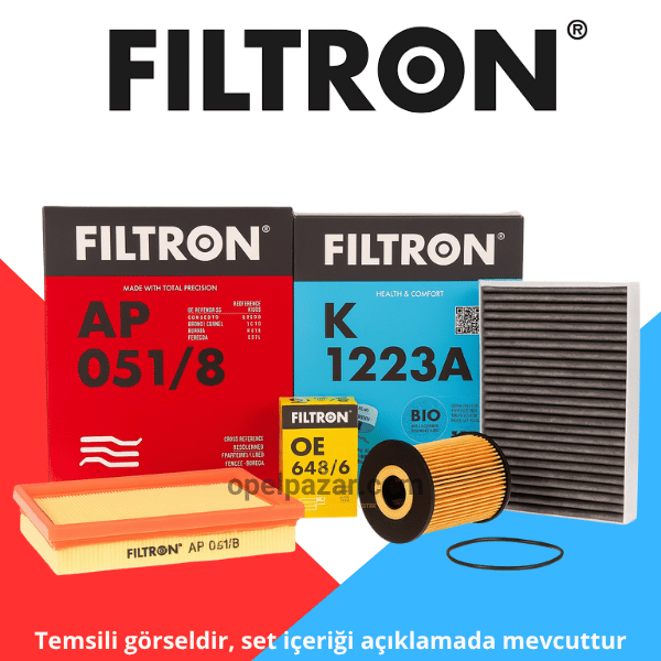 Chevrolet Cruze 1.6 Benzinli Periyodik Bakım Filtre Seti Filtron Marka