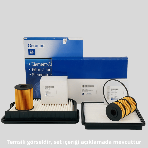 Chevrolet Captiva C100 2.0 Dizel Periyodik Bakım Filtre Seti Orijinal GM