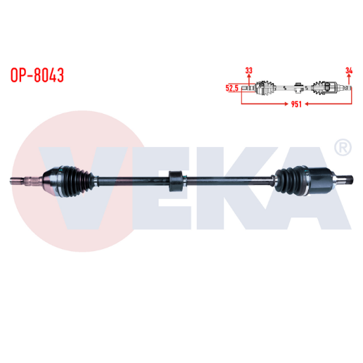 Opel Astra J Komple Aks Sağ Ön 1.4 T-1.6i 374883 | VEKA OP-8043