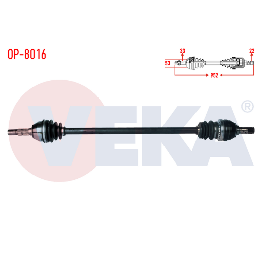 Opel Astra H Komple Aks Sağ Ön 1.4i 24462241 | VEKA OP-8016