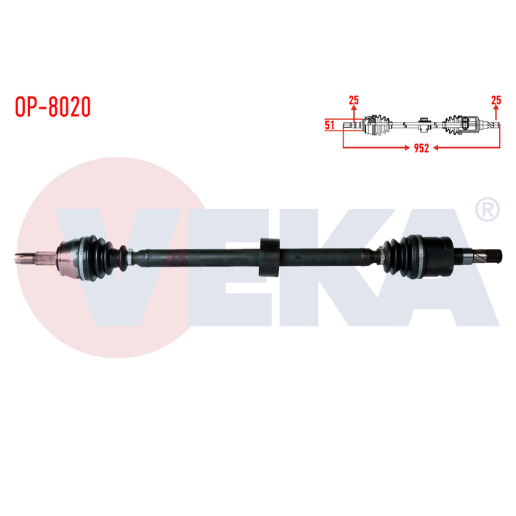 Opel Corsa D Komple Aks Sağ Ön 1.3 CDTI 374790 | VEKA OP-8020