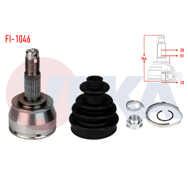 Opel Corsa D 1.3 Dizel Dış Aks Kafası 1603405 | VEKA FI-1046