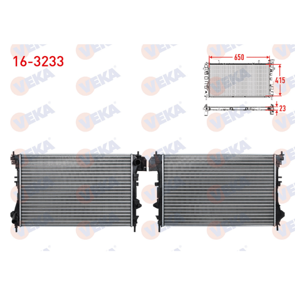 Opel Vectra C Su Radyatörü Mekanik 1.6 1300244 | VEKA 16-3233