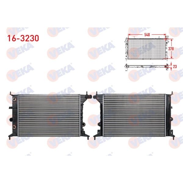 Opel Vectra B Su Radyatörü Mekanik 1.6İ 90499823 | VEKA 16-3230